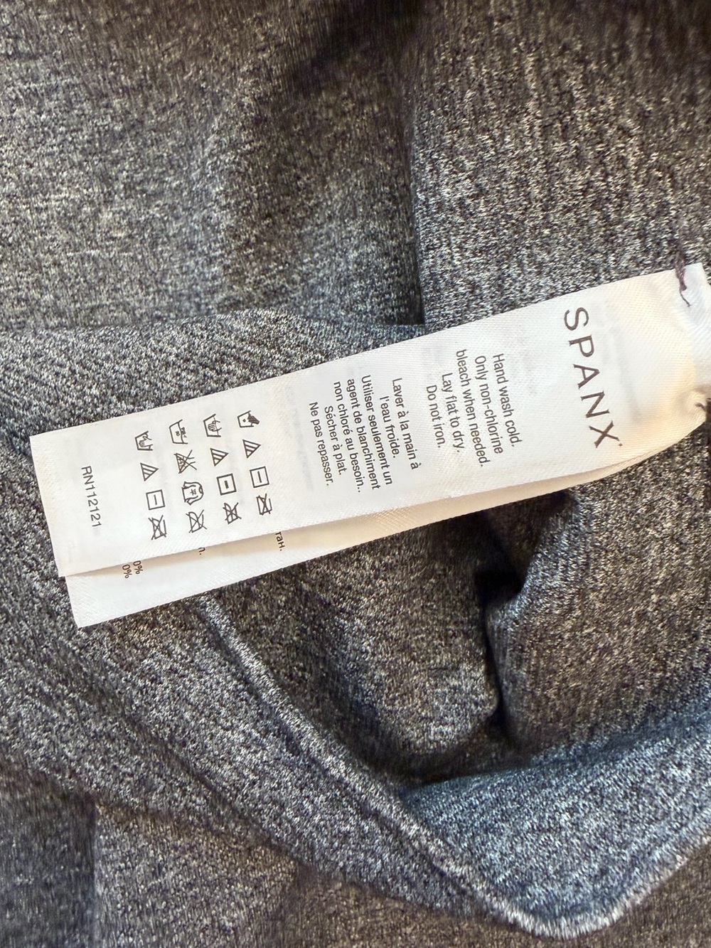 Spanx Heathered Grey High Waisted Seamless Leggings Size 2X - Picture 4 of 5